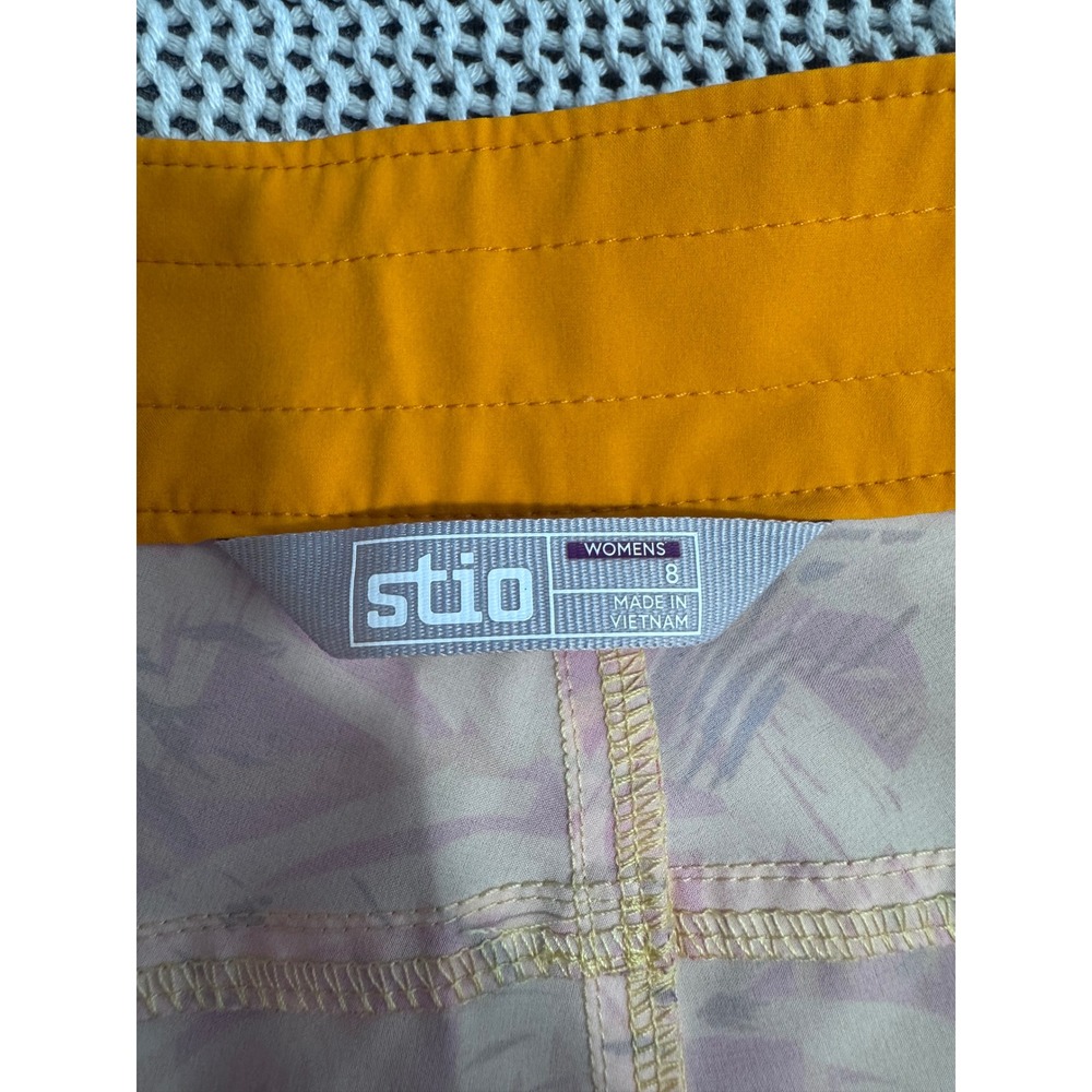 Stio Women's Board Shorts Size 8 Orange - Picture 3 of 3